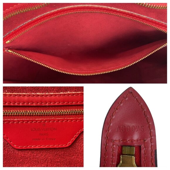 LOUIS VUITTON Red Leather Shoulder Bag - Picture 5 of 10